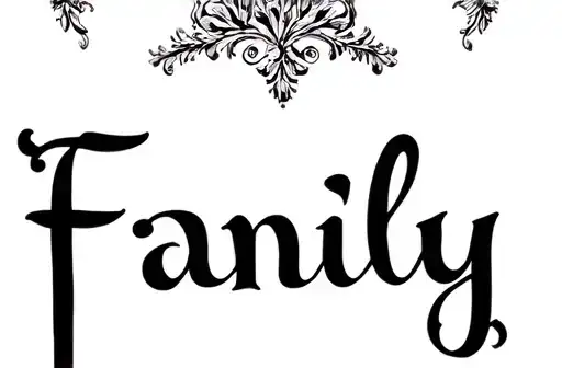 "Family
" tattoo design idea