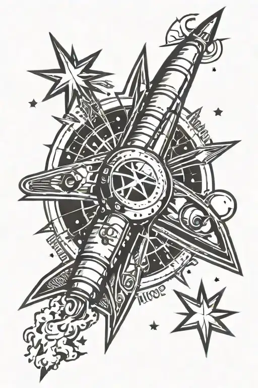 Astros Rockets tattoo design idea