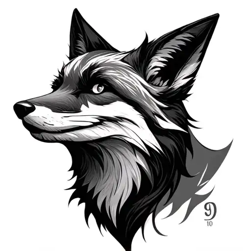 It is necessary to combine 2 x characters 9 and 10 number, fox. But there should not be a direct hint. + watch as a symbol of the fact that everything tattoo design idea