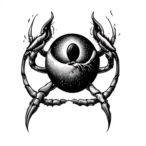 fine line cancer gemini  tattoo tattoo design idea