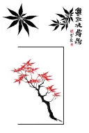 Japanese Maple Tree tattoo design idea