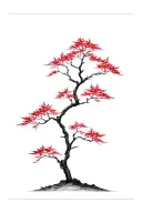 Japanese Maple Tree tattoo design idea