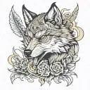 Sparta wolf tattoo design idea