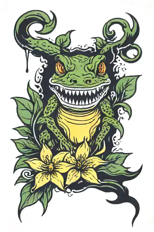 swamp tattoo design idea