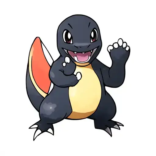 charmander con one piece tattoo design idea