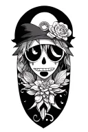 one piece anime tattoo design idea