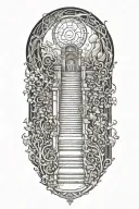 stair way to heaven tattoo design idea