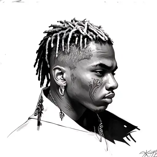 Xxxtentacion tattoo design idea