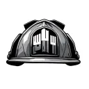 American Firefighter helmet with memorial of 911 tattoo design idea