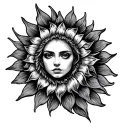sonne tattoo design idea