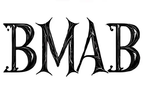 "BMAB" tattoo design idea