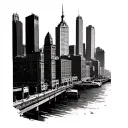 Cleveland Skyline tattoo design idea