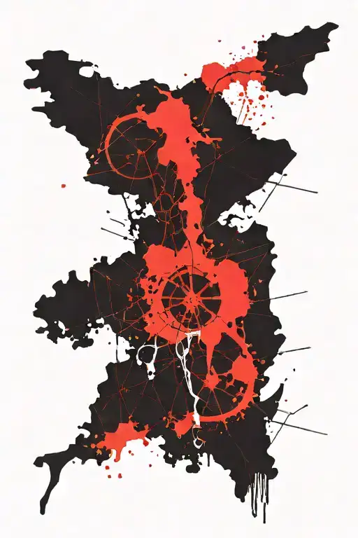 map of south america tattoo design idea