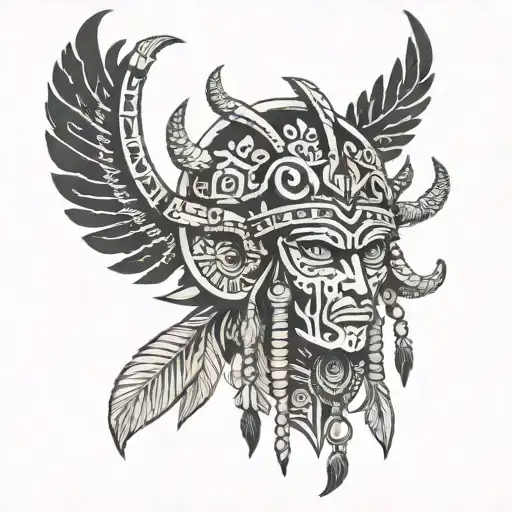 shaman tattoo featuring tattoo design idea