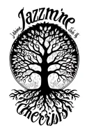 "Jazmine. John III.  Cherish" African Tree of Life T tattoo design idea