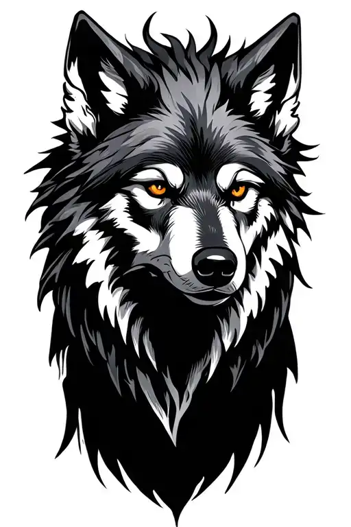 Fenrir wolf tattoo design idea