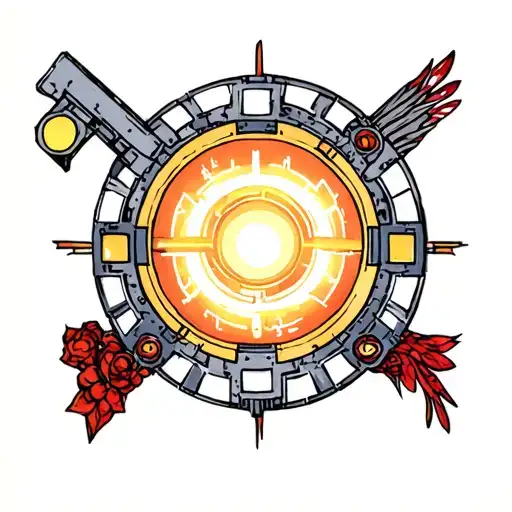 arc reactor tattoo design idea