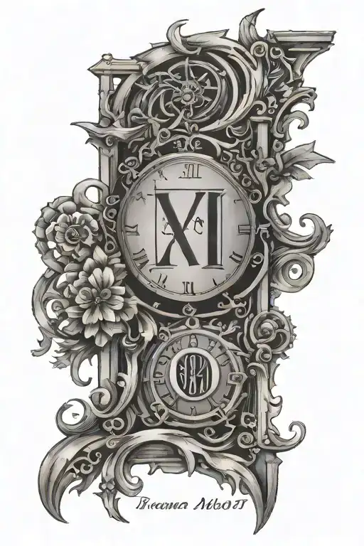 roman numeral dates 12 17 2007 incorporated tattoo design idea
