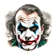 joker tattoo design idea