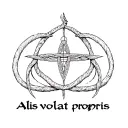 Libra symbol, with Kitsune with seven tails, , with the phrase "Alis volat propris", and Witch Knot - black white tattoo tattoo design idea