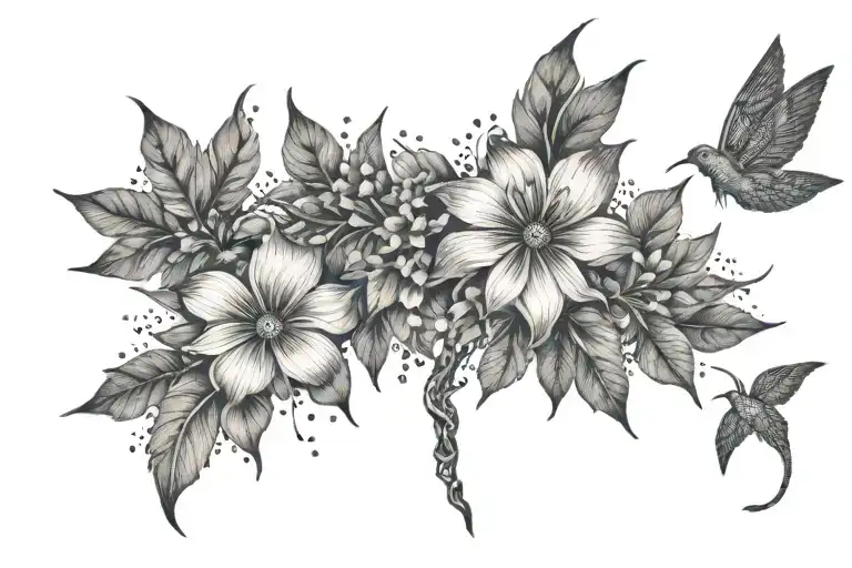 freedom and nature  tattoo design idea