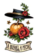 "A bushel and a peck" traditional russian design featuring tattoo design idea