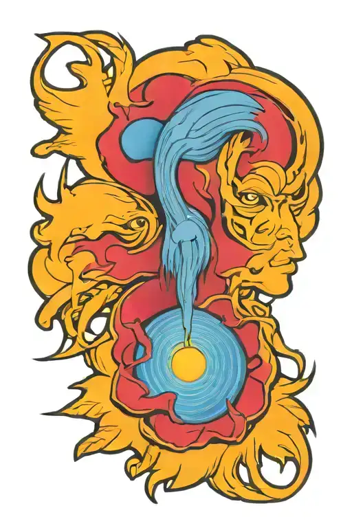 korn metal band tattoo design idea