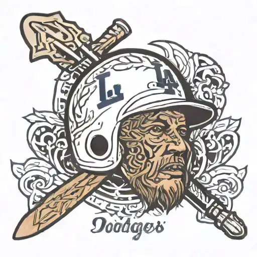 dodgers tattoo design idea