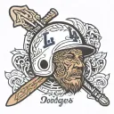 dodgers tattoo design idea