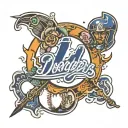 dodgers tattoo design idea