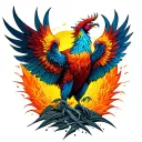 sobriety date into a phoenix tattoo design idea