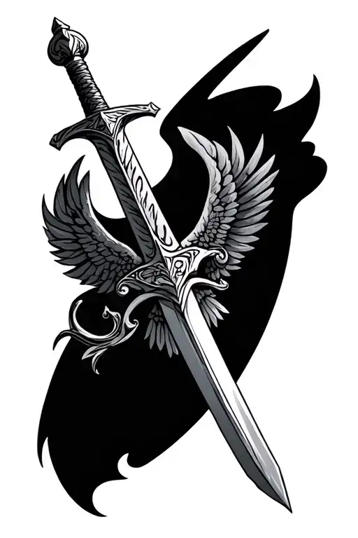Sword Of St Michael tattoo design idea