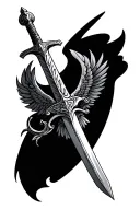 Sword Of St Michael tattoo design idea