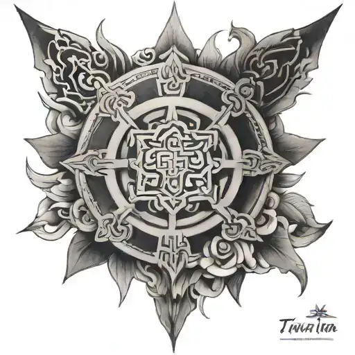 Tibetan tattoo design idea