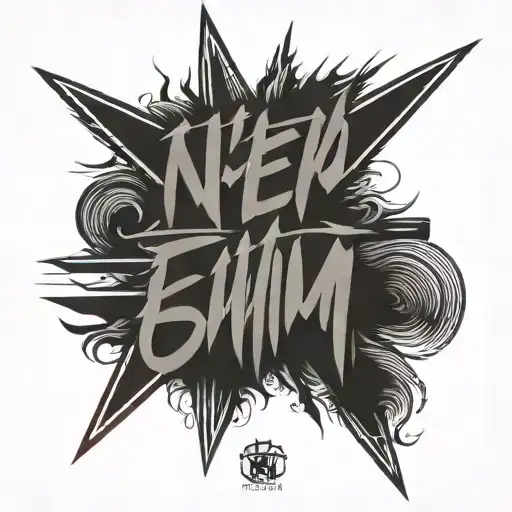 stripes with the inscriptions eminem tattoo design idea