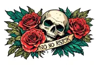 no risk no story tattoo design idea