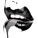 lip's tattoo design idea