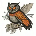 mothman new River gorge bridge West Virginia tattoo design idea
