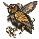 mothman new River gorge bridge West Virginia tattoo design idea