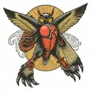 mothman new River gorge bridge West Virginia tattoo design idea