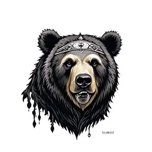 Bear Spirit tattoo design idea