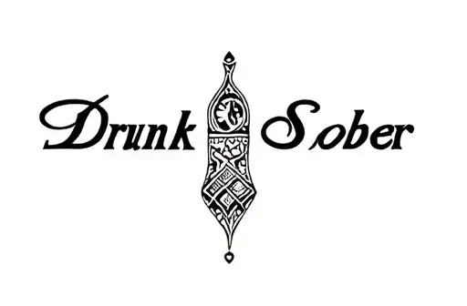 "Drunk and Sober" tattoo design idea