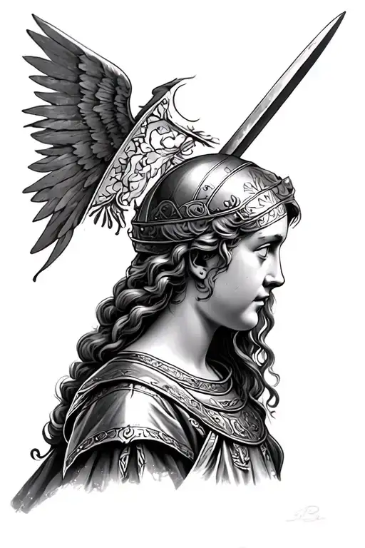 Joan of Arc tattoo design idea