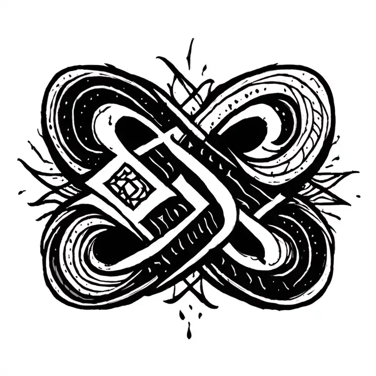 nordic runes tattoo design idea