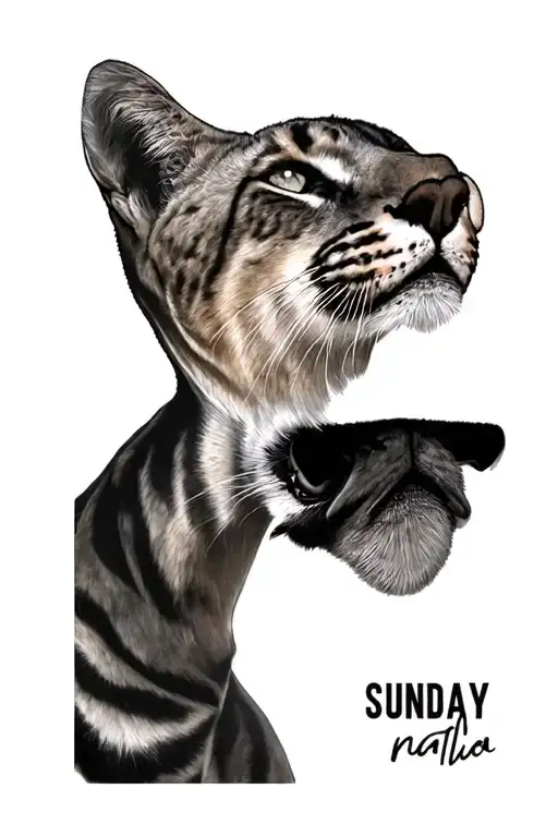 Sunday & nala tattoo design idea