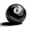 billiards balls tattoo design idea