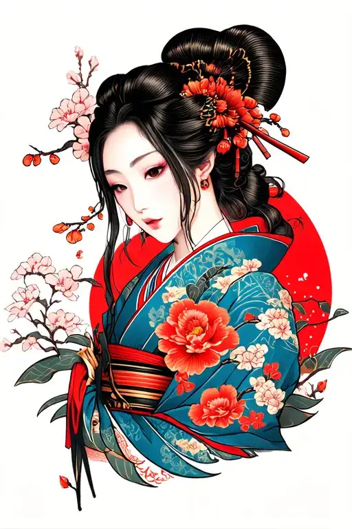 Japanese manga tattoo design idea