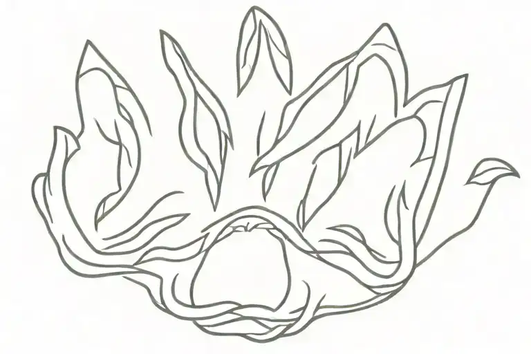 badger paw print tattoo design idea