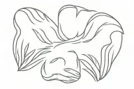 badger paw print tattoo design idea