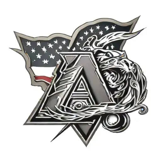 arizona diamondbacks  logo  with arizona flag in background  tattoo design idea